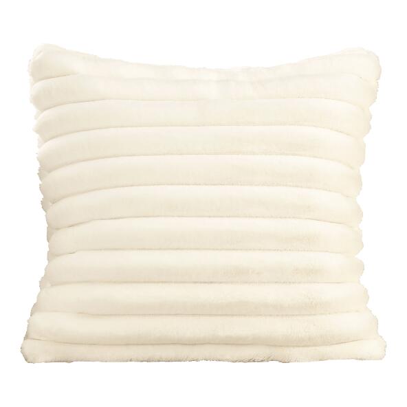 HOME CREATION(R) 				Coussin en fausse fourrure