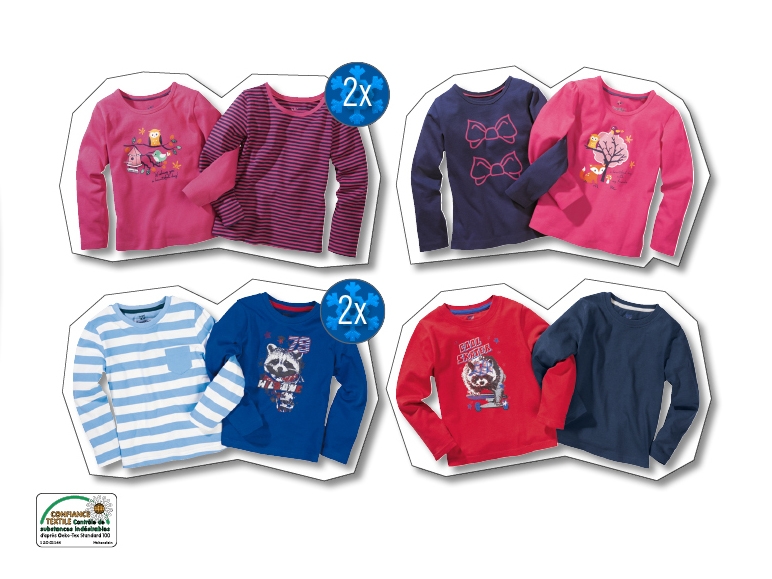 Tee-shirts à manches longues, lot de 2