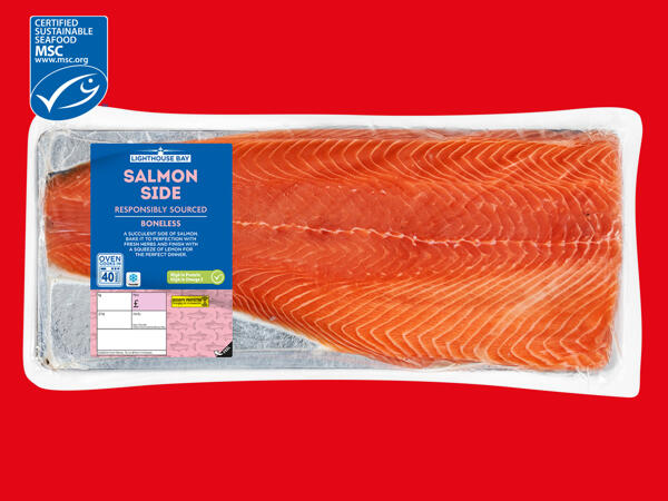 Lighthouse Bay Salmon Side