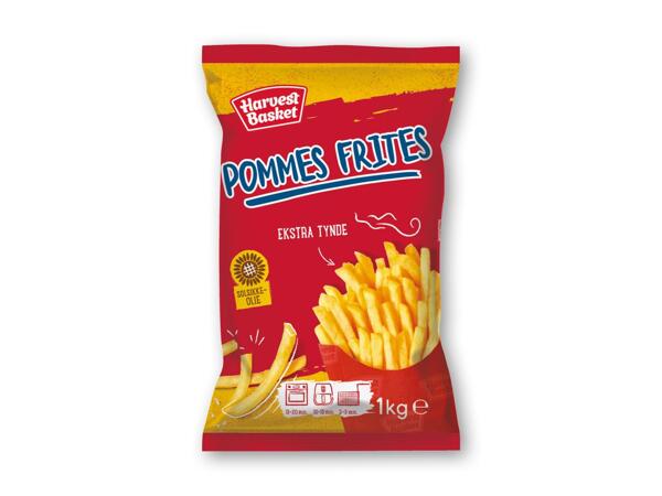 HARVEST BASKET Kartoffelkroketter med fyld, pommes frites med coating eller rodfrugtfritter