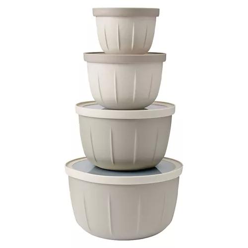 8 Piece Tall Storage Bowl Set, Gray