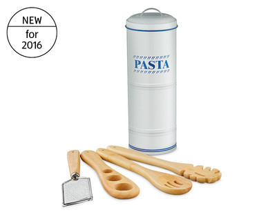 Pasta Canister with Utensils