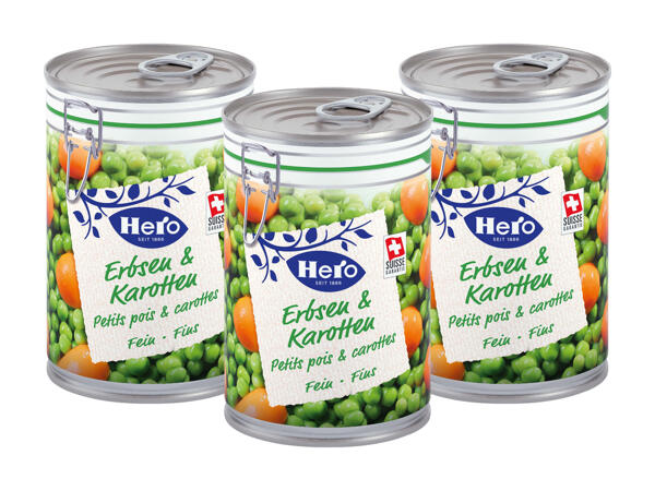 Hero Erbsen und Karotten fein