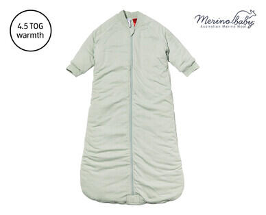 Merino Wool Blend Infant Sleeping Bag or Sleep Suit