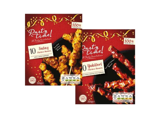 10 Chicken Skewers