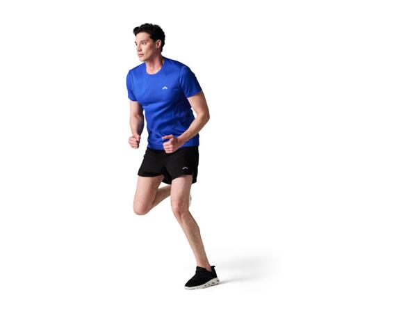 CRIVIT Men's Blue Short Sleeve Sports Top