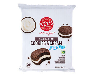 Kez's Kitchen Gluten Free Cookies & Cream 180g