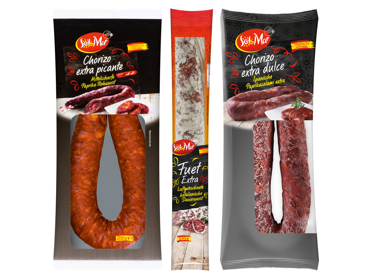 SOL & MAR Fuet Extra/Chorizo extra Sarta