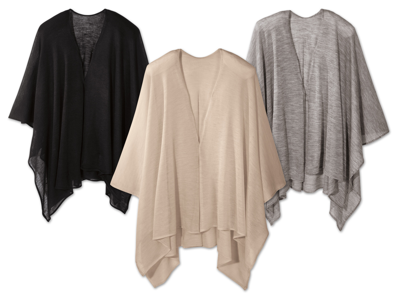 ESMARA(R) Damen Feinstrick-Poncho1