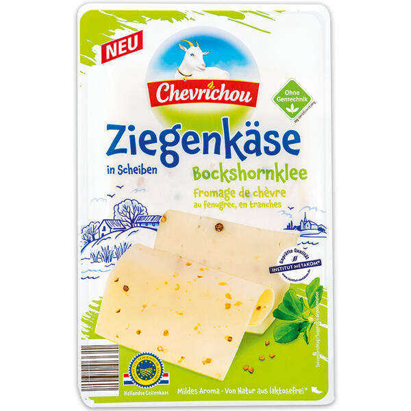 Ziegenkäse in Scheiben