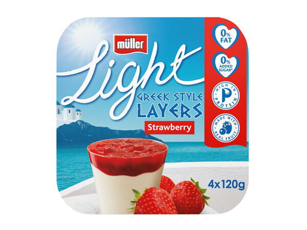 Müller Light Greek Style Layers Strawberry Yoghurt