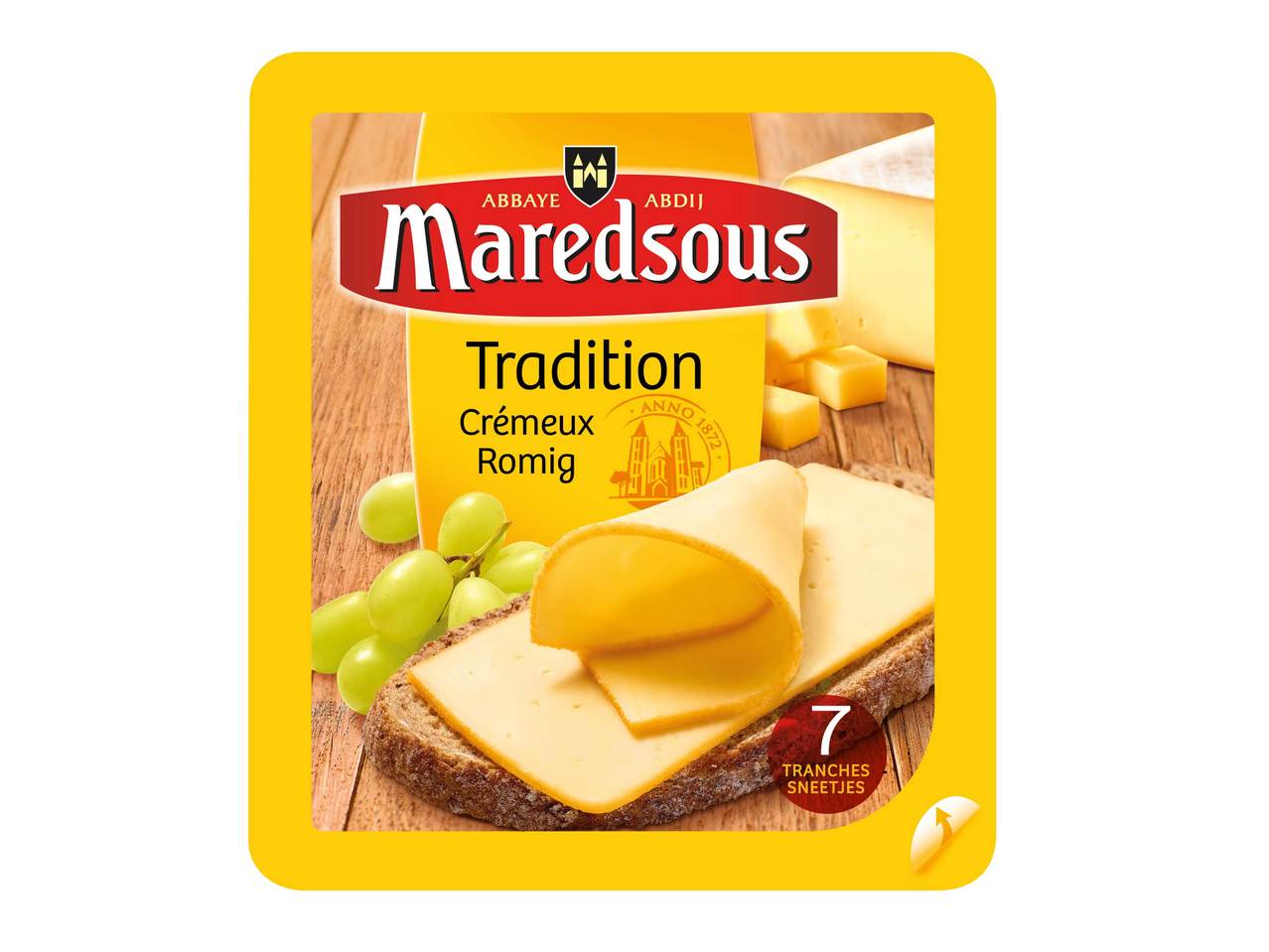 Fromage d'abbaye en tranches