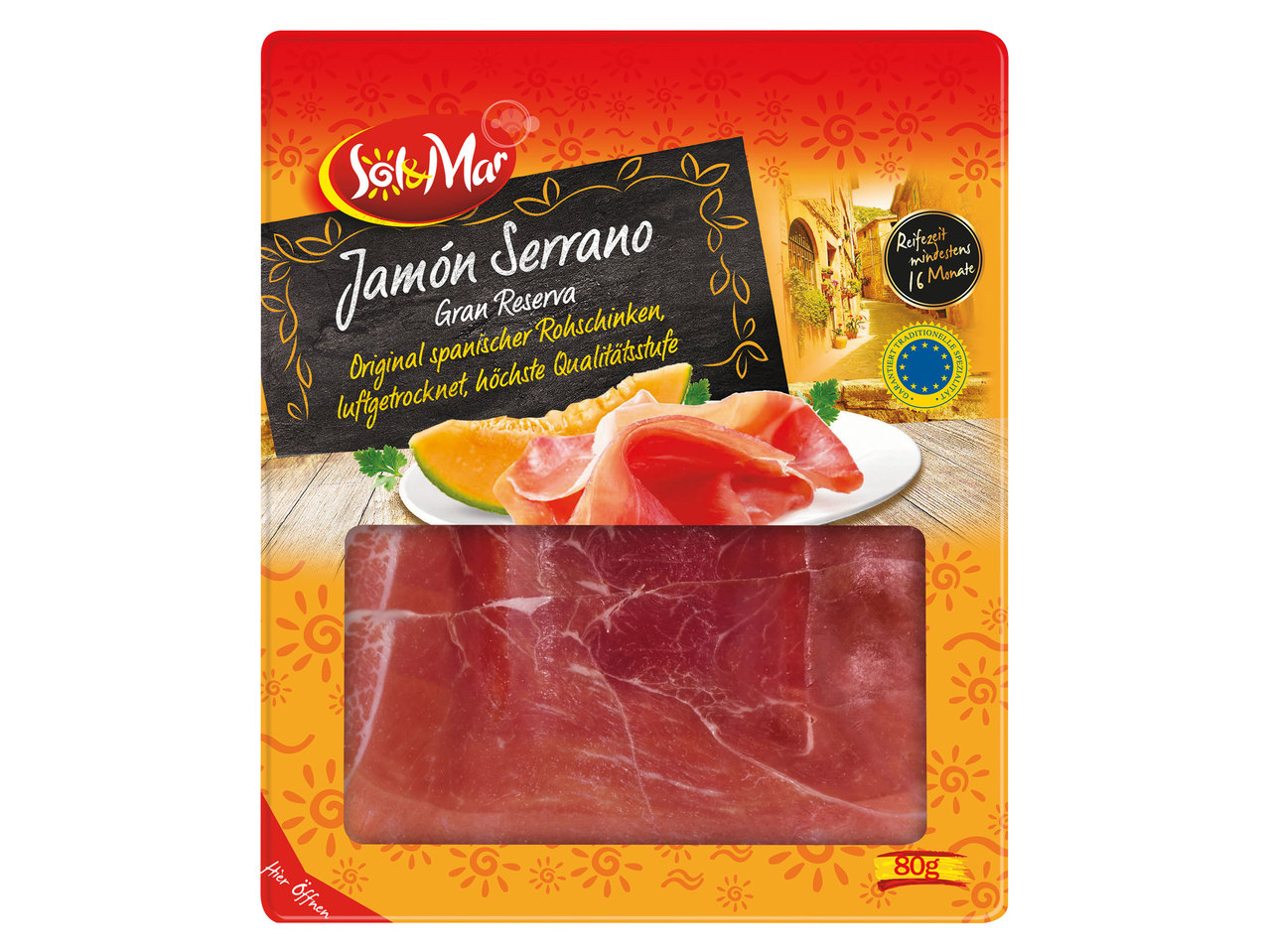 SOL & MAR Jamón Serrano 16 Monate gereift