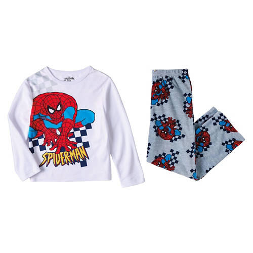 2 Piece Children's Fleece Pajama Set - Spiderman, S