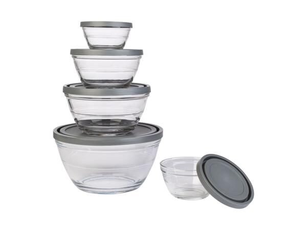 SILVERCREST(R) Skålesæt af glas