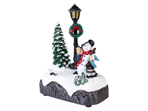 Small christmas scene with LEDs