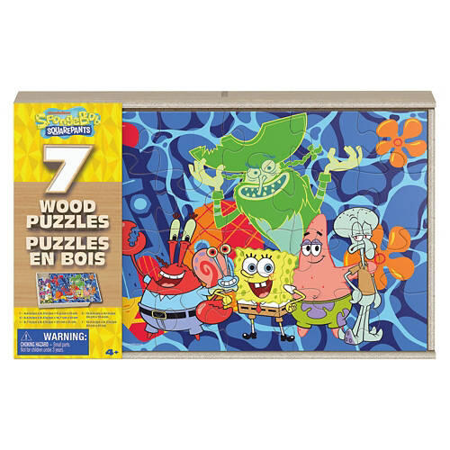 7 Wooden Puzzles Bundles - SpongeBob