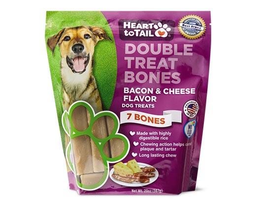 Heart to Tail 
 Double Treat Bones Bacon & Cheese or Chicken