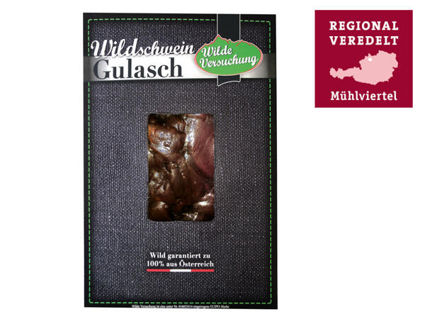 REGIONAL VEREDELT Wildschweingulasch
