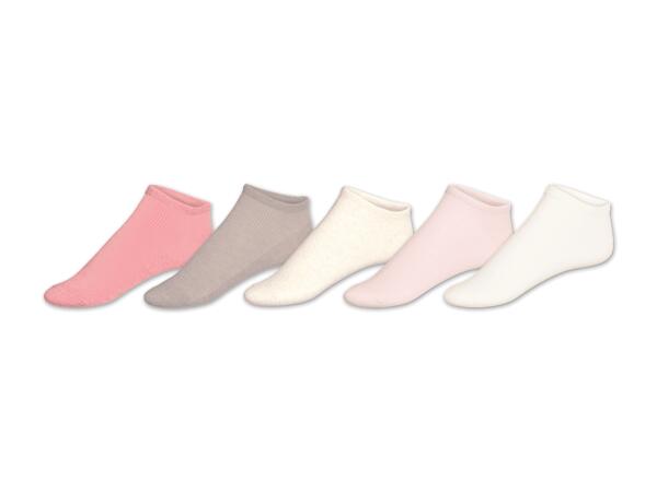 Damen/Herren Sneakersocken, 5 Paar
