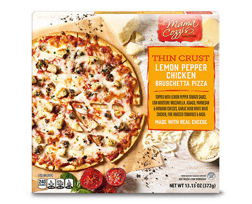 Mama Cozzi's Pizza Kitchen Bloody Mary or Lemon Pepper Chicken Bruschetta Pizza