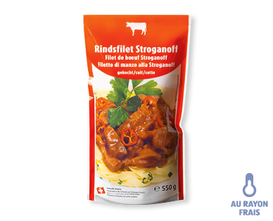 Filet de bœuf Stroganoff