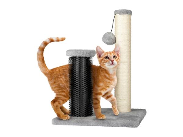 Zoofari Cat Scratching Post With Massage Brush