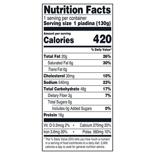 Caprese Piadinas, 4.6 oz