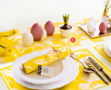 BUFFET 1) Frühlingstischläufer