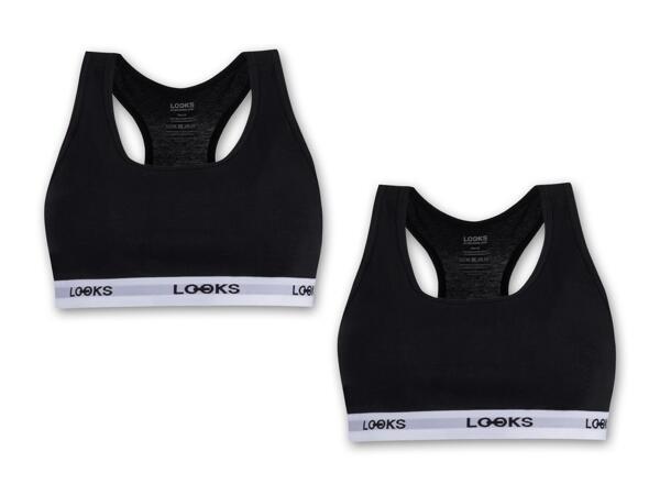 Damen Bustier/​Spaghettitop, 2 Stück