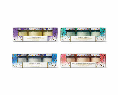 Huntington Home 3-Pack Mini Glass Candles