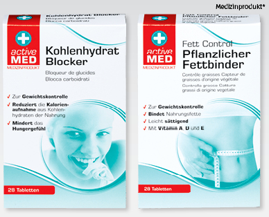 ACTIVE MED Kohlenhydrat Blocker/Pflanzlicher Fettbinder