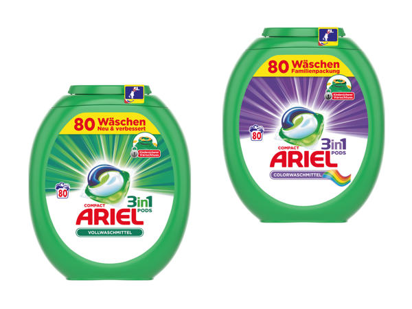 Dosettes Ariel 3 en 1 Regular/ Color & Style