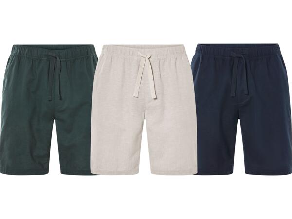 Bermudashorts i linne