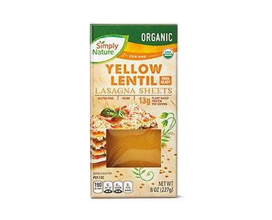 Simply Nature Green or Yellow Lentil Lasagna Sheets