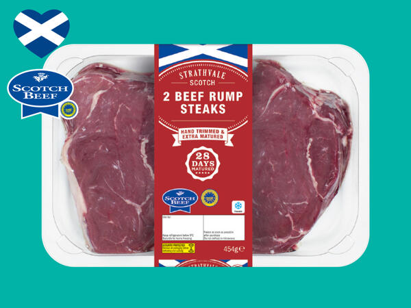 2 Beef 28-Day Matured Rump Steaks