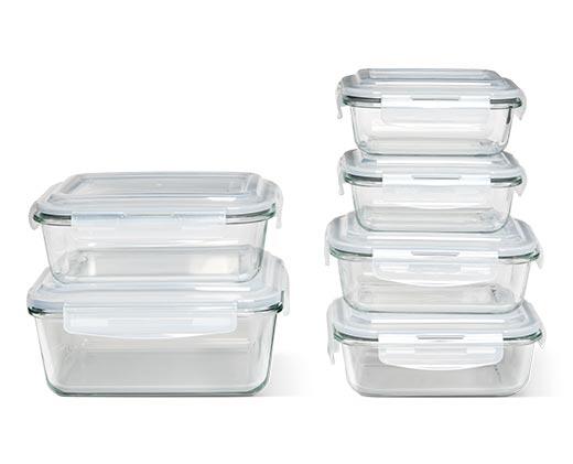 Crofton 12pc Glass Bowl with Snapping Lid