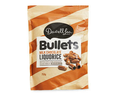 Darrell Lea Milk Chocolate Liquorice Bullets 750g