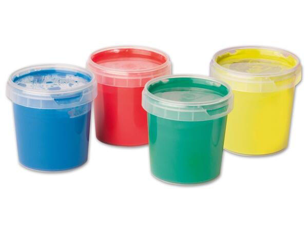 Fingermalfarbe/​Soft-Knete, 4 Stück