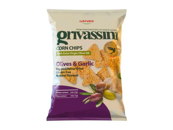 Eridanous Grivassini Corn Chips Olives and Garlic
