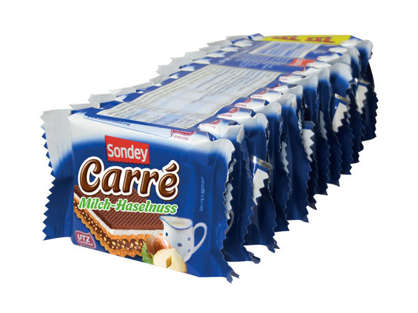 Napolitane cu lapte și alune de pădure