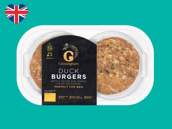 Gressingham Hoisin Duck Burgers