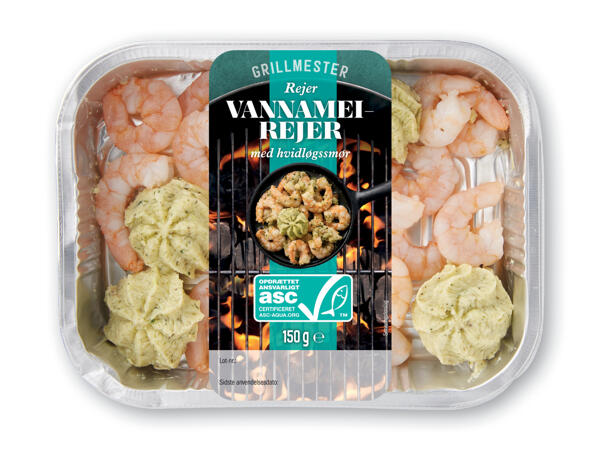 Rejespyd eller rejer i alubakke