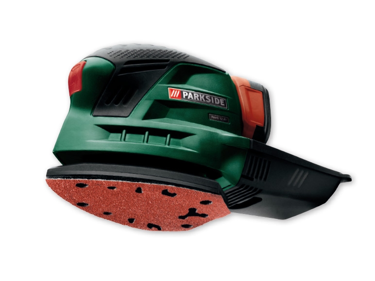 Parkside(R) 12V Battery Powered Li-lon Palm Sander