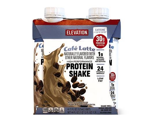Elevation 
 RTD Protein Shake Cafe Latte or Caramel