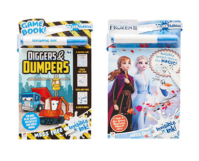 Inkredibles Magic Ink Pictures Licensed Activity Pads