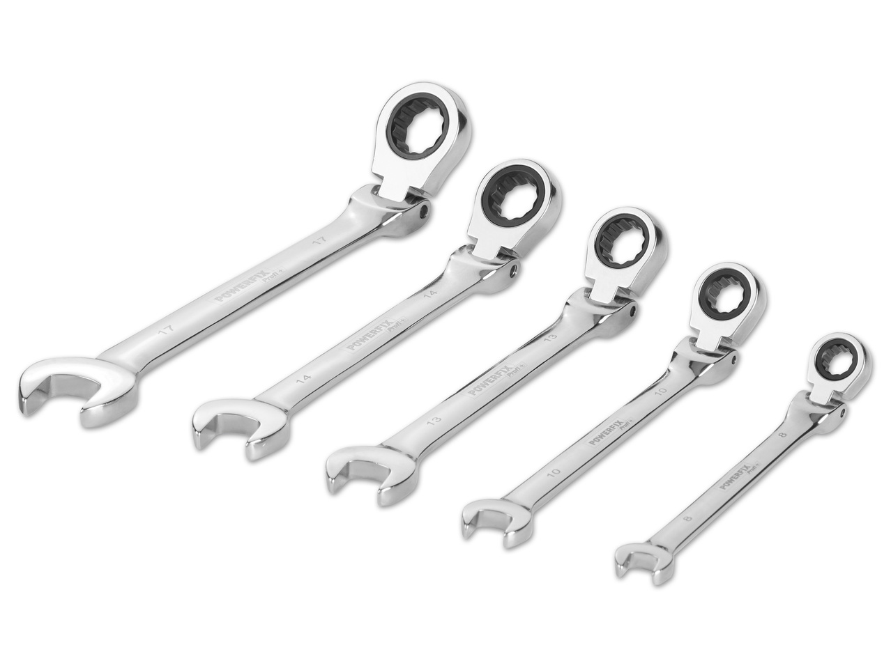 POWERFIX(R)PROFI Gabel- und Ringschlüsselsatz, 5-teilig