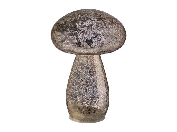 Livarno Home Silver Light-Up Decorative Toadstool