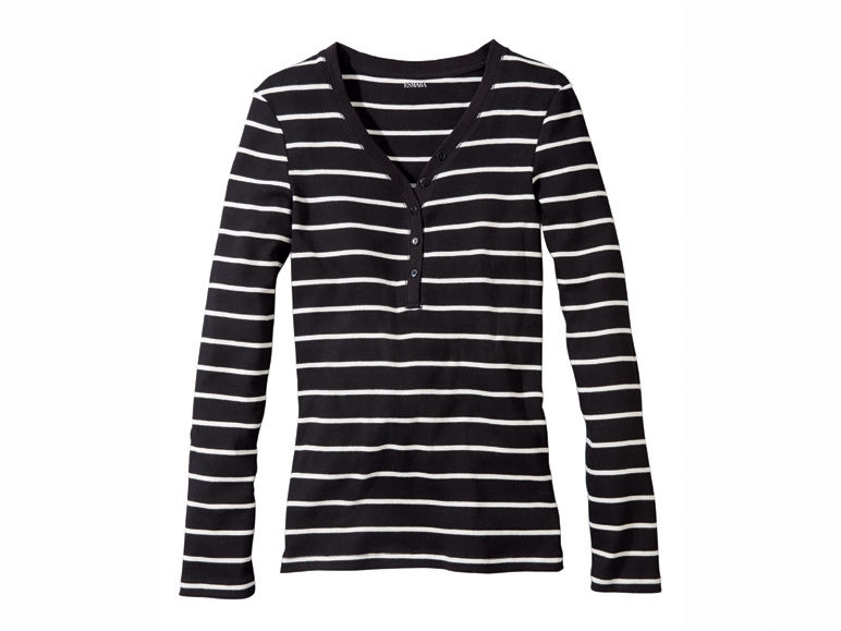 Ladies' Long-Sleeved Ribbed Top
