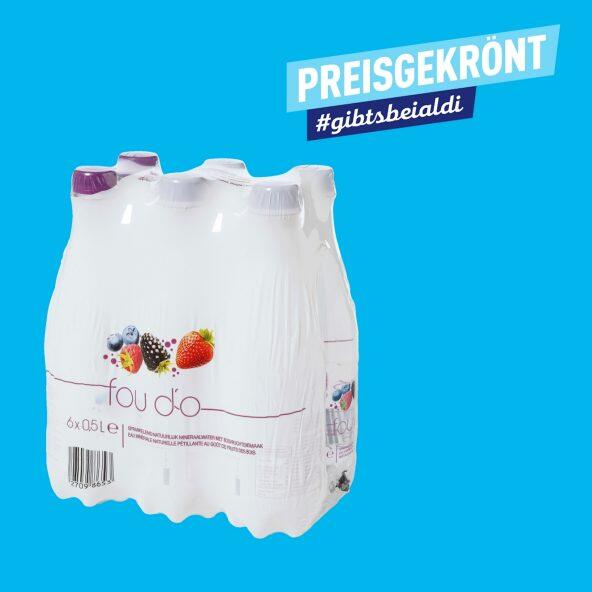 FOU D'O(R) 				Sprudelwasser Waldfrucht 6x50 cl